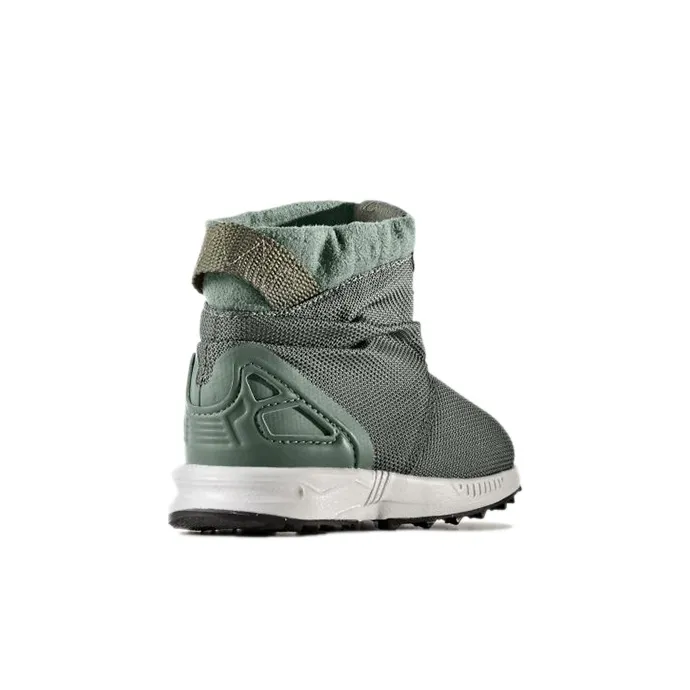 Adidas Originals ZX Flu Abrasion Resistant High Top Toddler Shoes Green Infant And Toddler-3