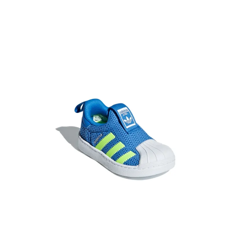 Adidas Originals Slip Resistant Low Top Toddler Shoes Blue Yellow White Infant And Toddler-2