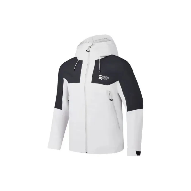 Jordan Waterproof And Windproof Windbreaker Jacket Unisex White+Black-1