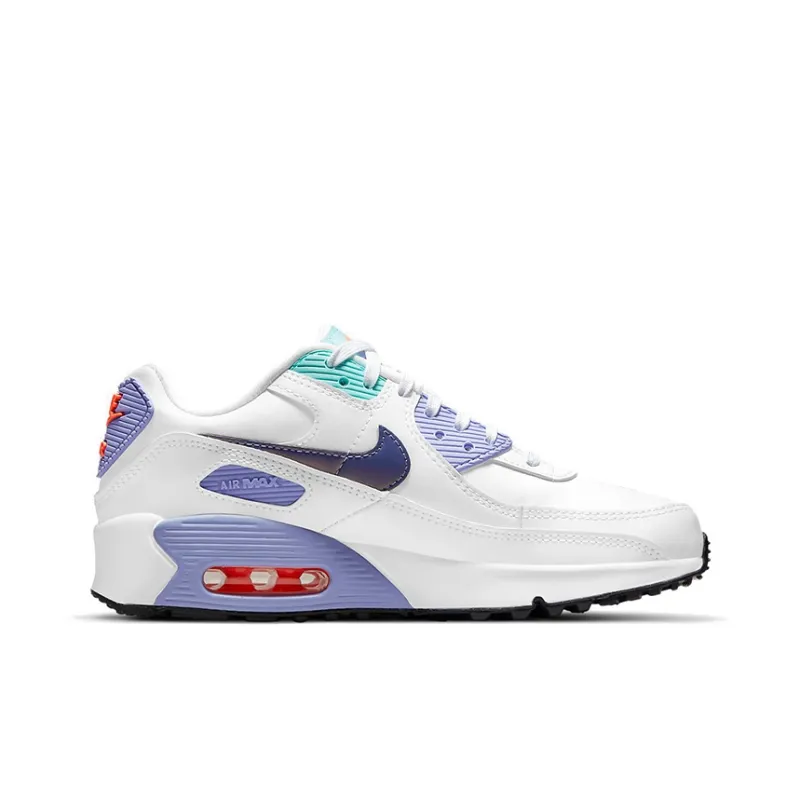 Nike Air Max 90 SE 2 GS White Dark Purple Dust-1