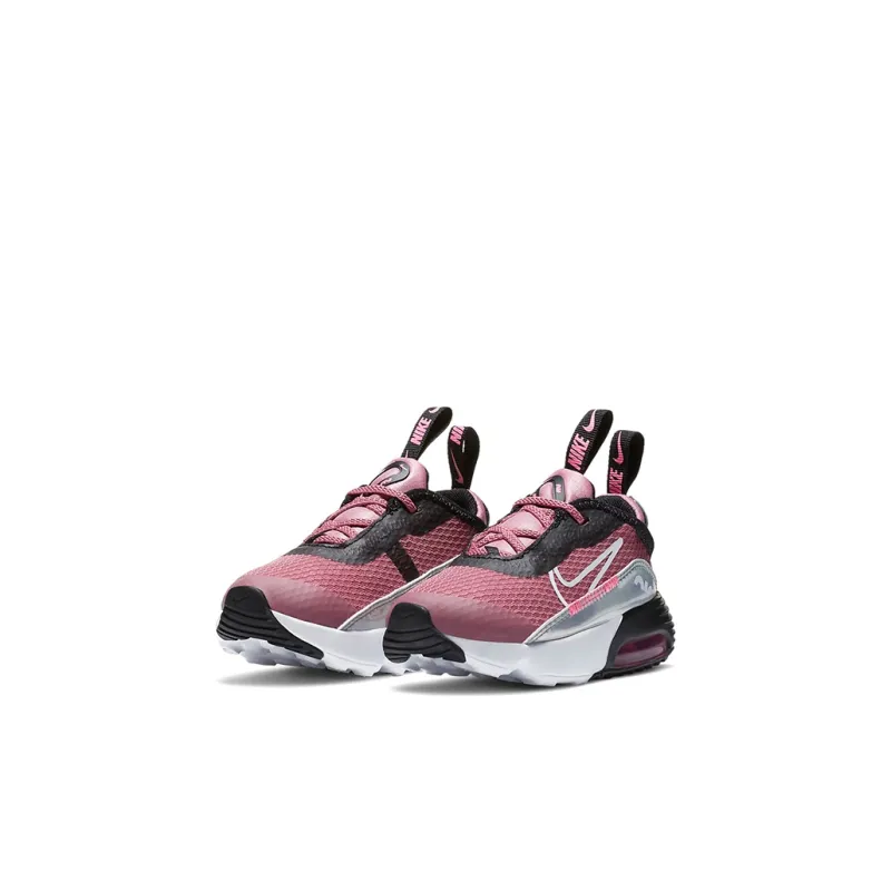 Nike Air Max 2090 Breathable Low Top Running Shoes Black Pink Infant And Toddler-2