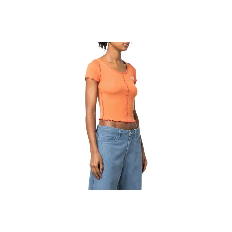DIESEL T-Shirts Women's Orange-2