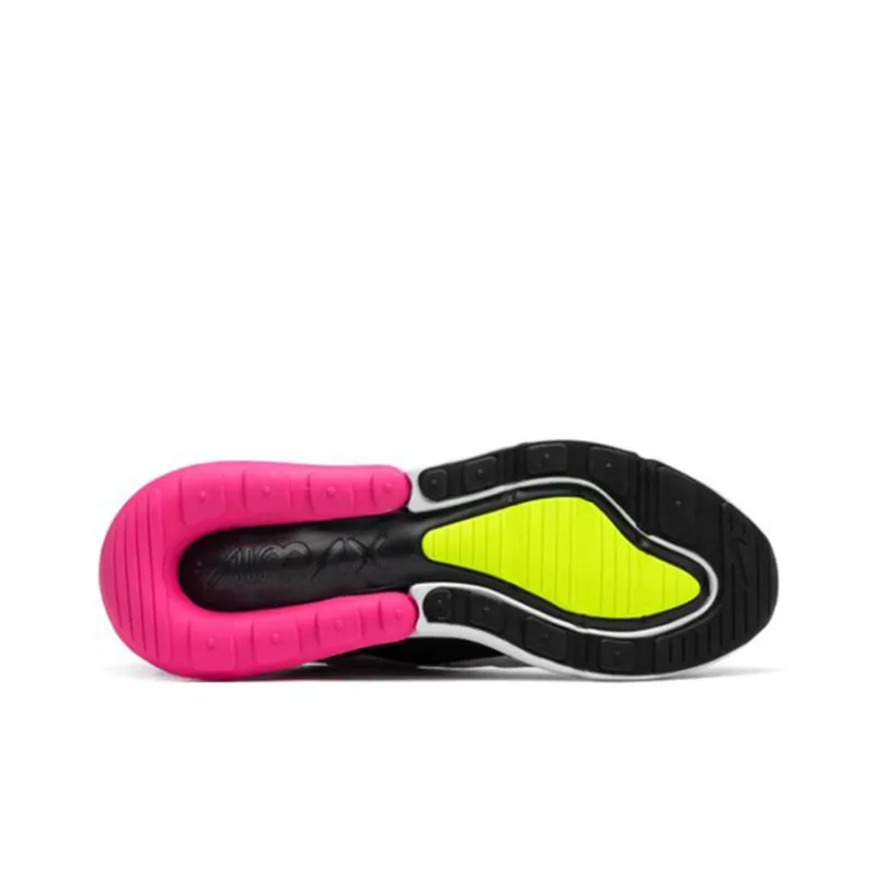 Nike Air Max 270 White Black Laser Fuchsia Volt GS-4
