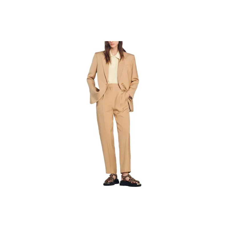 Sandro Business Suits Women's Beige Yellow-1