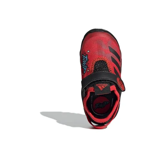 MARVEL x Adidas Breathable Mid Top Toddler Shoes Red Black Infant And Toddler-4