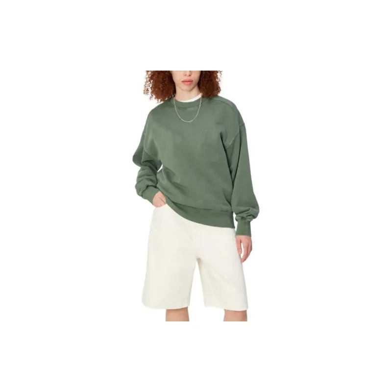 Carhartt WIP SS24 Women's’s Duster Script Sweatshirt Sweatshirt Women's Green-2