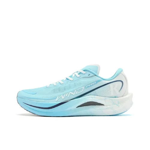 QIAODAN Strong Winds 2.0 PRO Running Shoes Women's Low-Top Cloudy Blue Jordan White