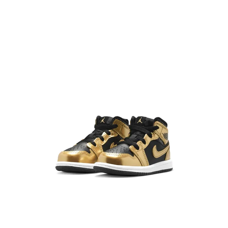 Jordan 1 Mid SE Metallic Gold Black TD-2