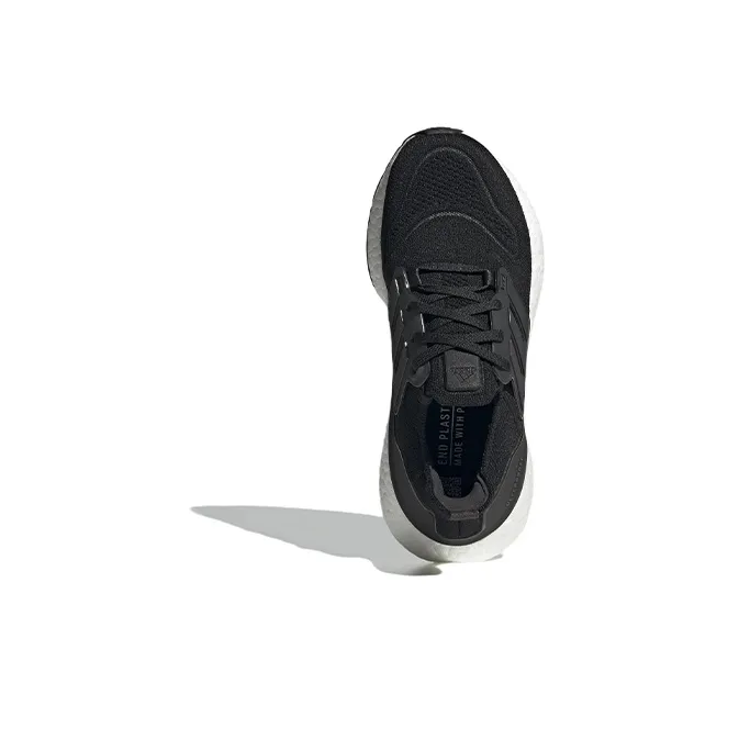 Adidas ULT Ultraboost 22 Wear-Resistant Breathable Cushioning Low-Top Kids' Running Shoes Black Teenagers-4