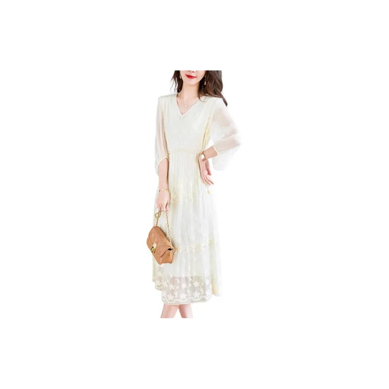 Ink Beauty Long Sleeved Dress Women's-5