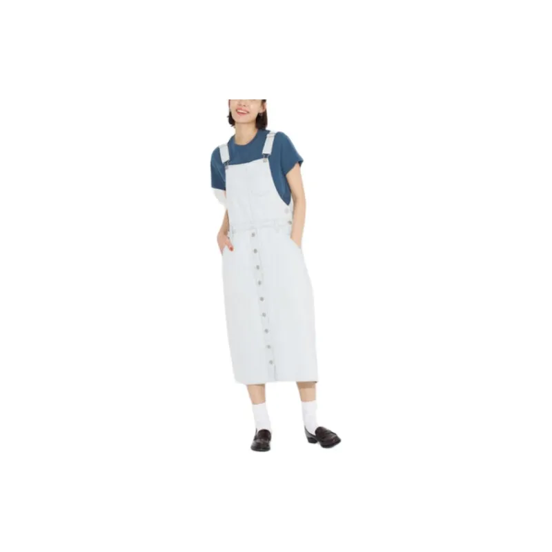 Levi's Slip Dress Women's Light Blue-3