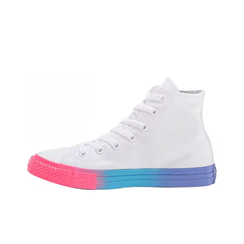 Converse Chuck Taylor All Star Non-slip Lightweight High-Top Canvas Shoes White Teenagers-0