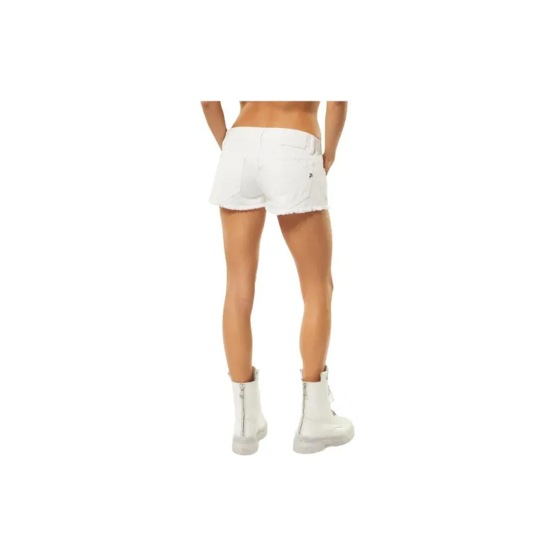Dondup Logo plaque Denim Mini Shorts-1