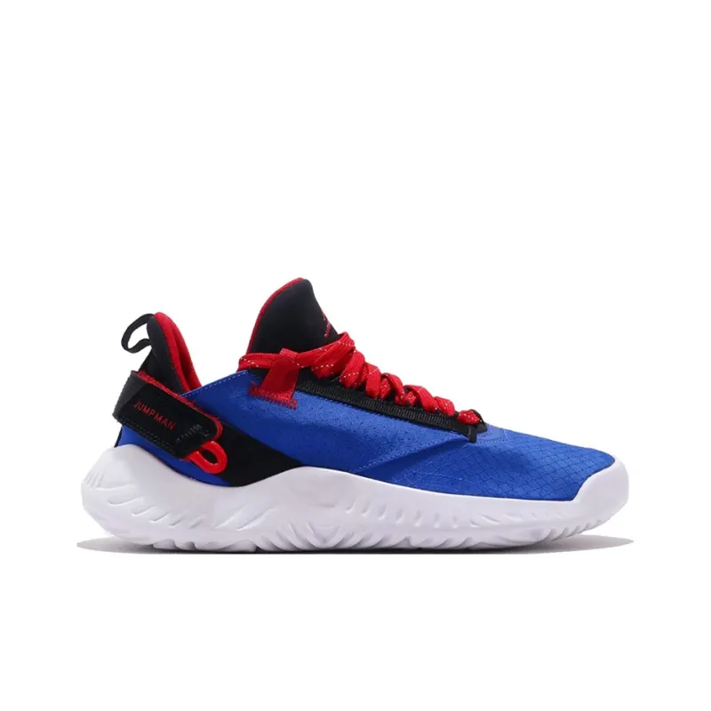 Jordan Proto 23 Slip Resistant Shock Absorbers Low Top Children's Basketball Shoes Black Blue Red Teenagers-1