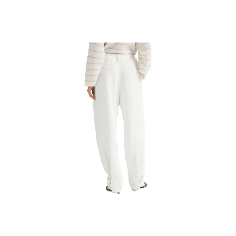 Brunello Cucinelli FW23 Casual Pants Women's White-3