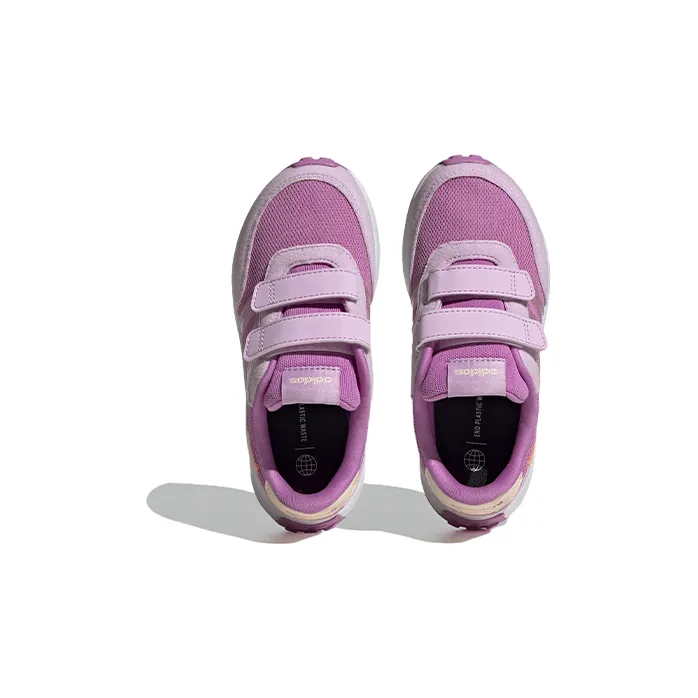 Adidas Neo Run 70S Cushioning Anti-Slip And Wear-Resistant Kids Lifestyle Shoes Pink Kids'-4