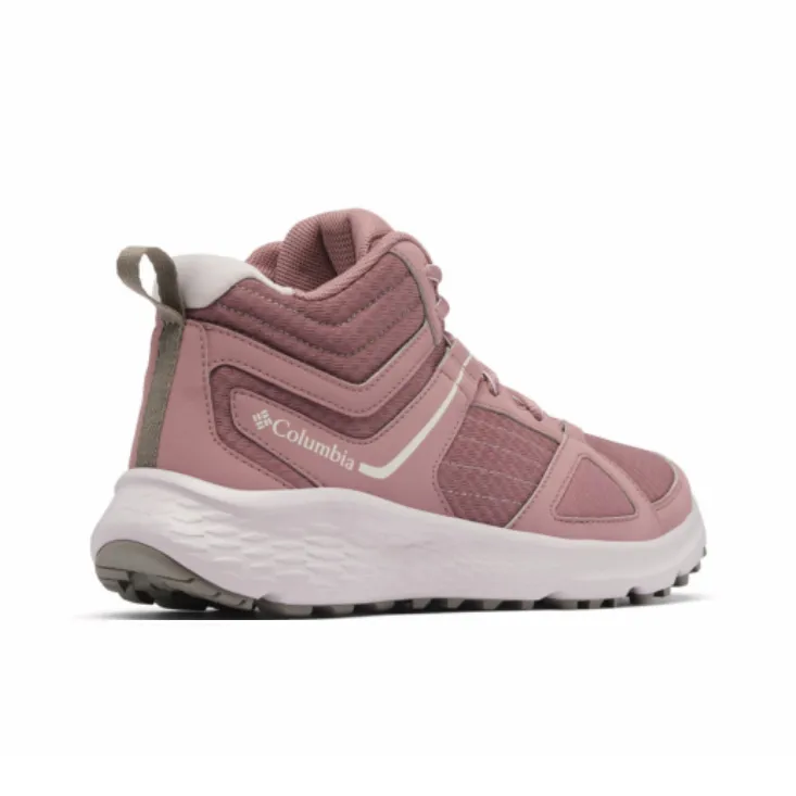 Columbia Novo Anti-Slip Wear-Resistant Mid-Top Trekking Shoes Women's Pink Purple-3
