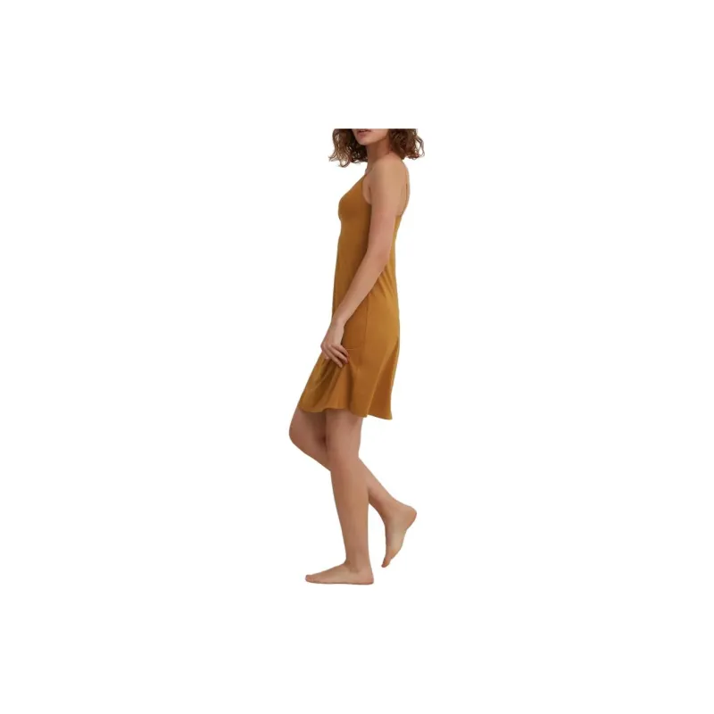 Mame Kurogouchi X UNIQLO Slip Dresses Women's Light Umber-1