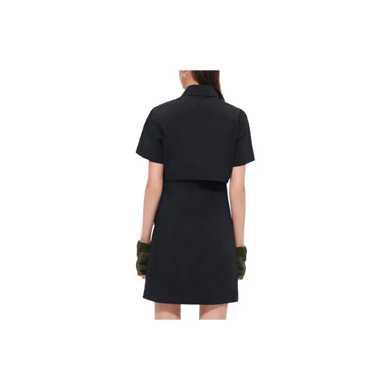 FILA FUSION Short Sleeved Dress Women's Black-2