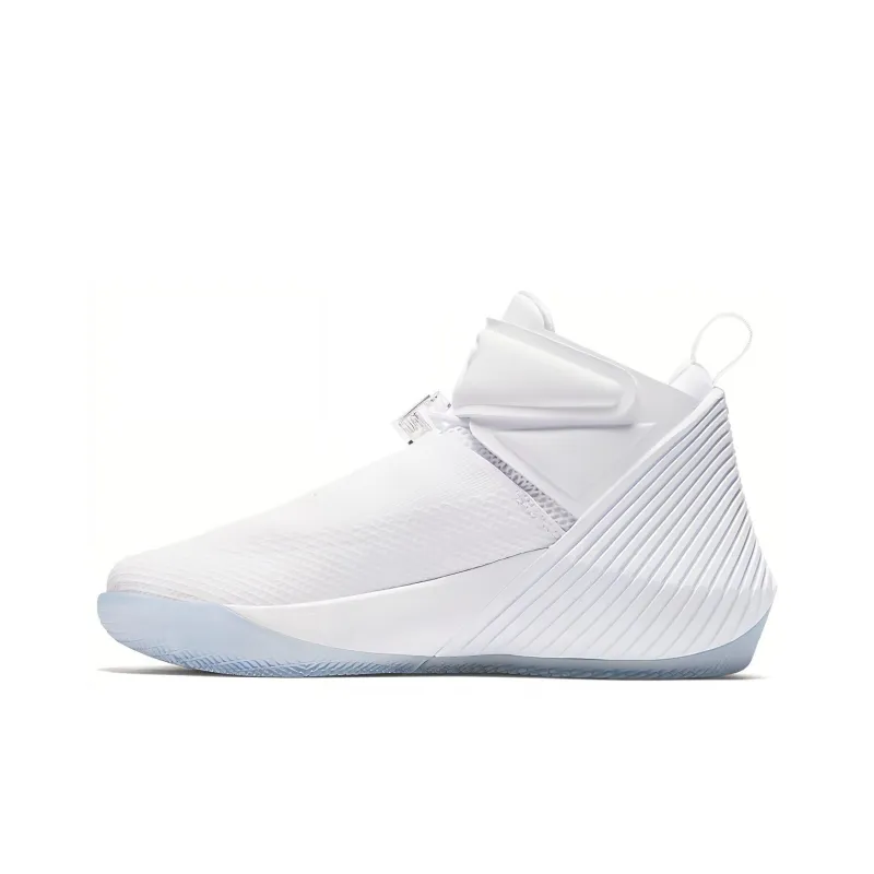 Jordan Why Not Zer0.1 Non-slip Lightweight Mid-Top Children's Basketball Shoes White Teenagers-0