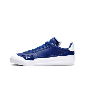 Nike Drop Type PRM Low Top Kids' Skateboarding Shoes Blue White Teenagers