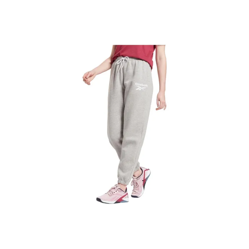 Reebok REEBOK IDENTITY BL FLEECE Knitted Sports Pants Women's Gray-2