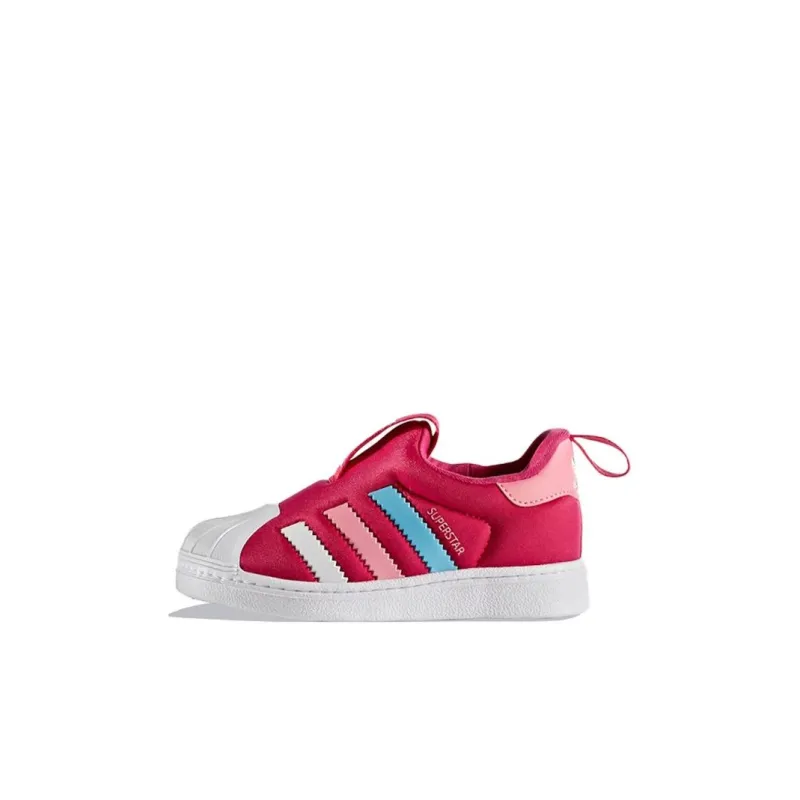 Adidas Originals 360 C Low Top Skateboard Shoes Red Blue Pink Children Aged 3 7 Years Old-1