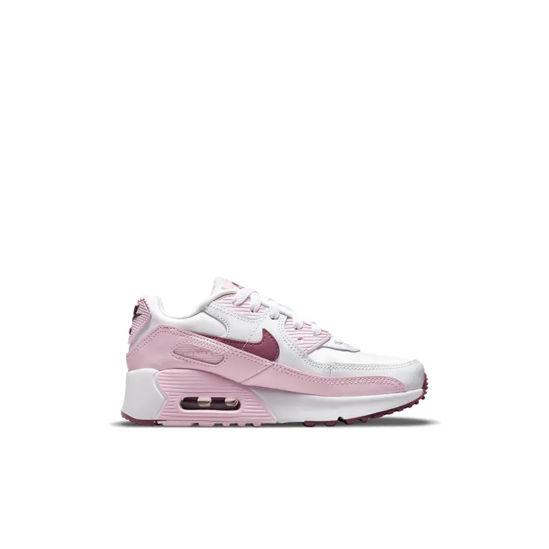Nike Air Max 90 Kids Lifestyle Shoes Pink White Children Aged 3-7 Years Old-1