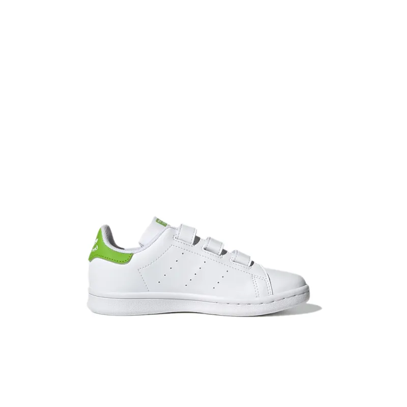 Adidas Originals STAN SMITH Collection Cf C Low-Top Kids' Skateboarding Shoes White Green Children Aged 3-7 Years Old-1