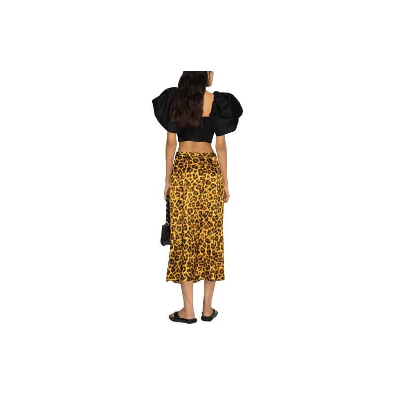 Sandro Casual Long Skirts Women's Orange-3