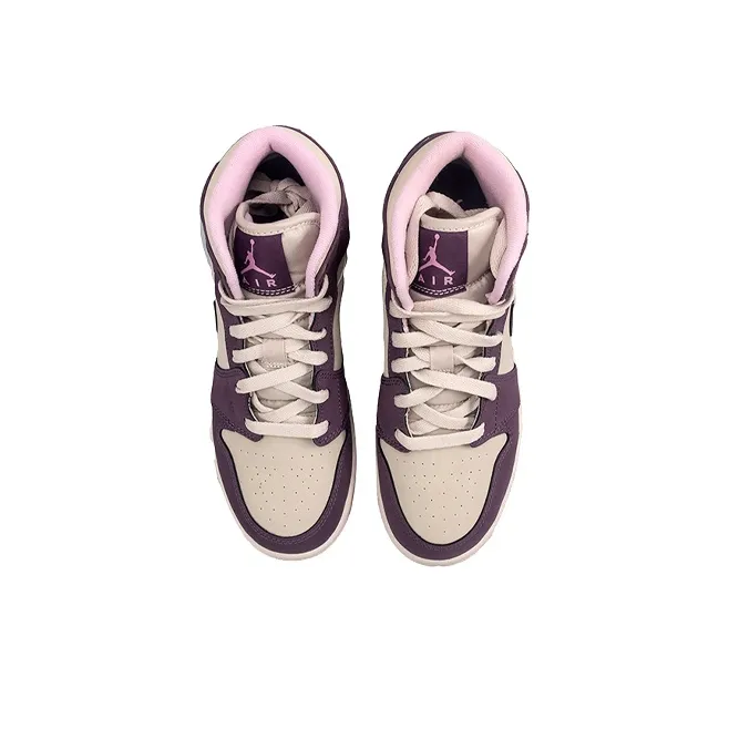 Jordan 1 Retro Mid GS Pro Purple-3
