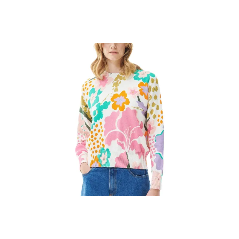 BARBOUR Delphinium Knitted Jumper Sweater Women's Multicolor-2
