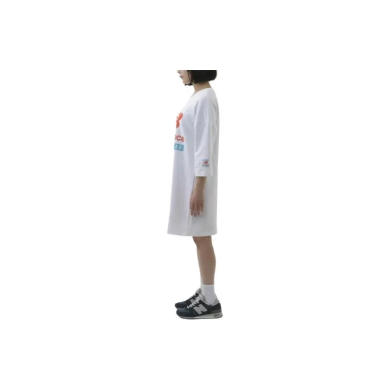 New Balance Short Sleeved Dress Women's White-4