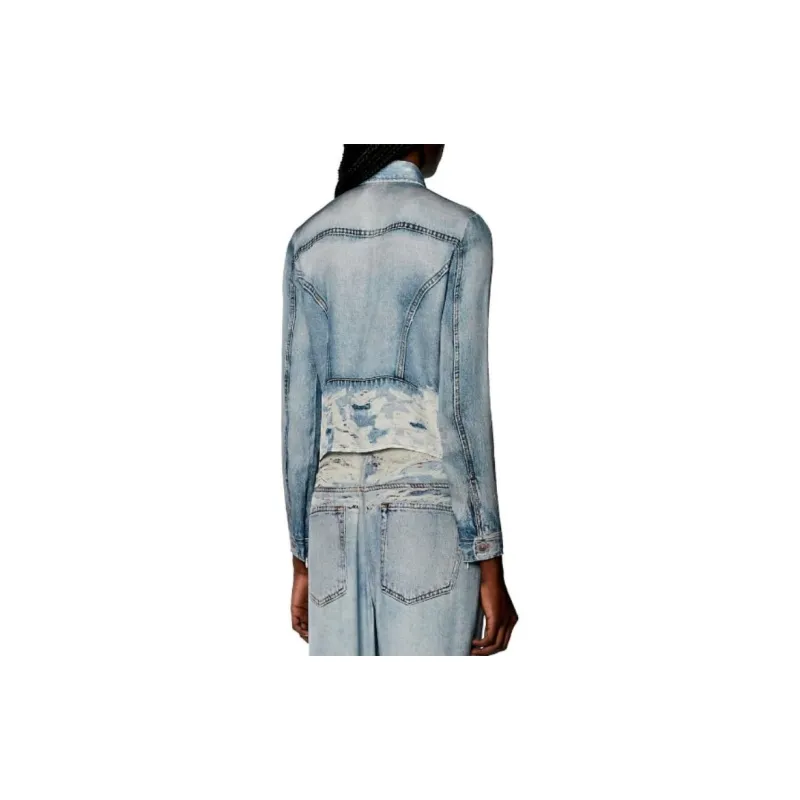 DIESEL Slim Fit Trucker Jacket 'Blue'-2