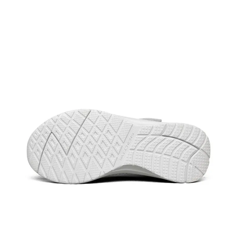 Skechers Dynamic Tread Low Top Kids' Running Shoes White Teenagers-4