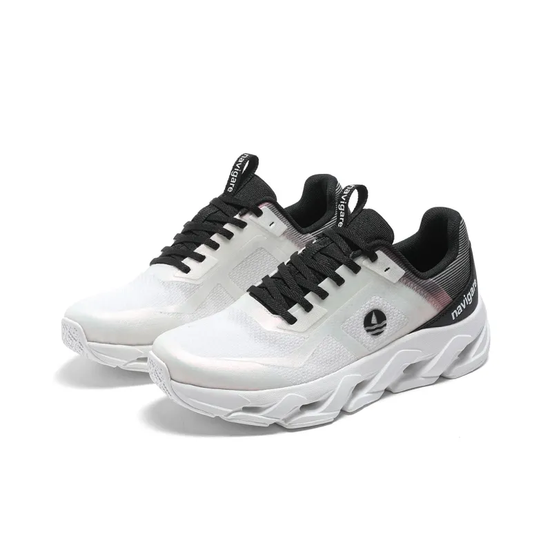 NAVIGARE Trendy Jogger Running Shoes Men Low Top Black/Gray/White/Gray/Orange/Red-11