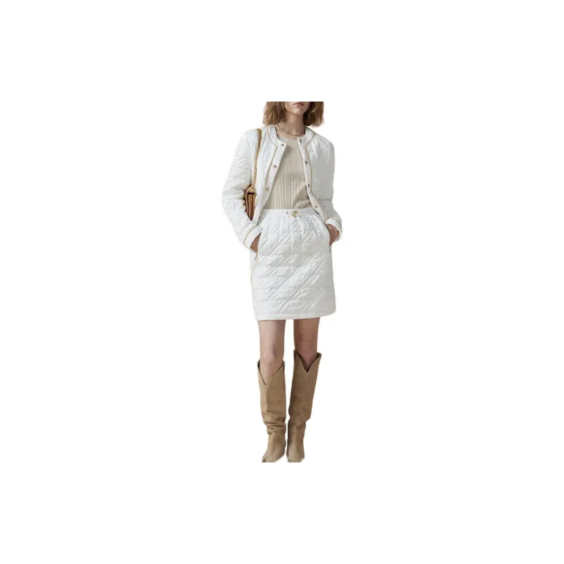 DKNY Casual Short Skirts Women's White-1