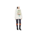 GUCCI Tiger Interlocking G Hooded Sweatshirt 'Off white'