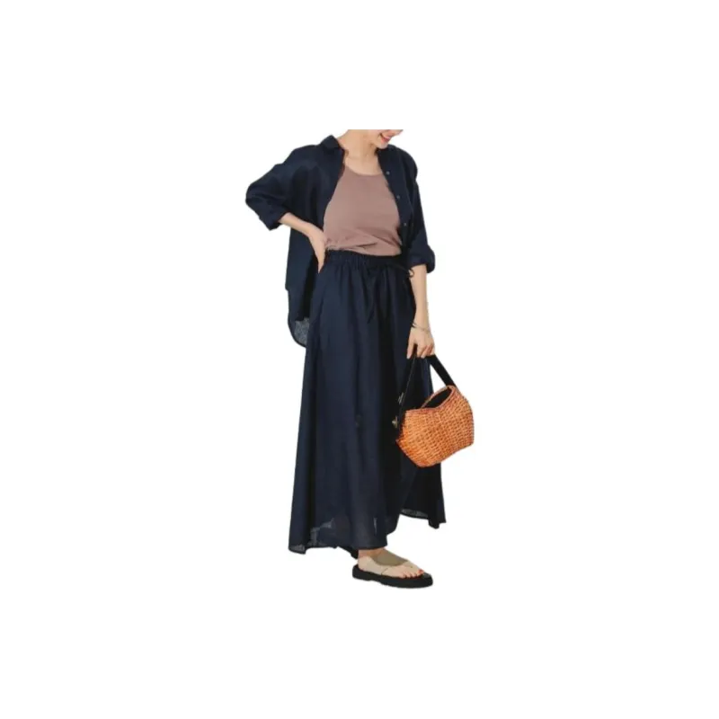 Beams Casual Long Skirts Women's-6