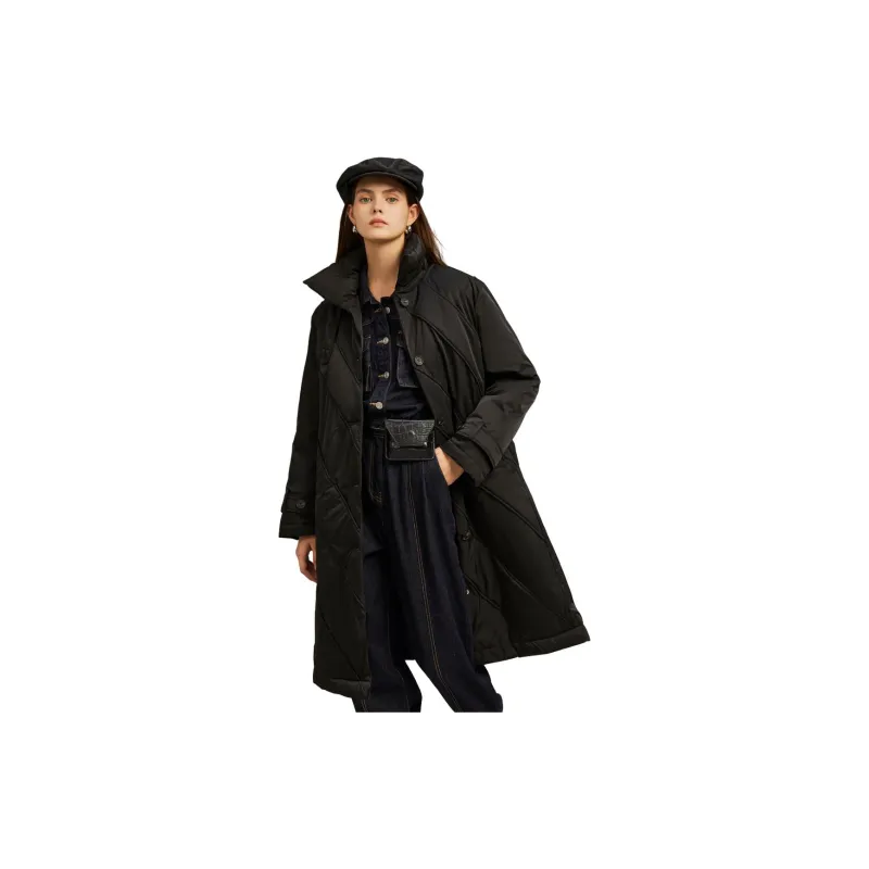 ELLE Down Jackets Women's Black-2