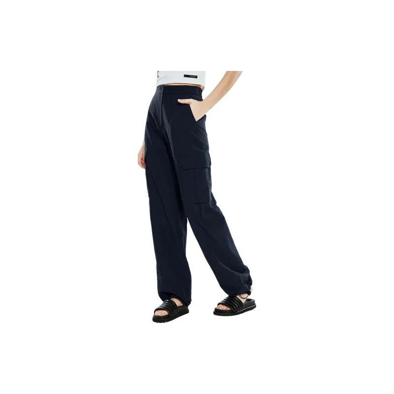 COVERINS Casual Pants Women's Navy Blue-4