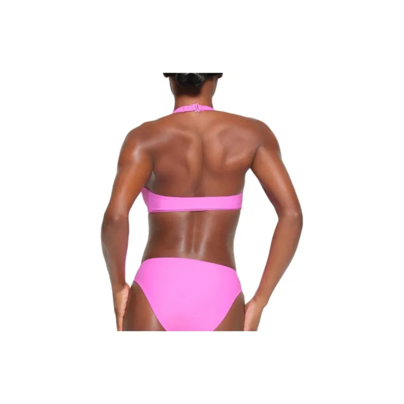SKIMS SIGNATURE SWIM HALTER MONOKINI One-piece Swimsuit Women's NEON ORCHID/Neon Orchid-2