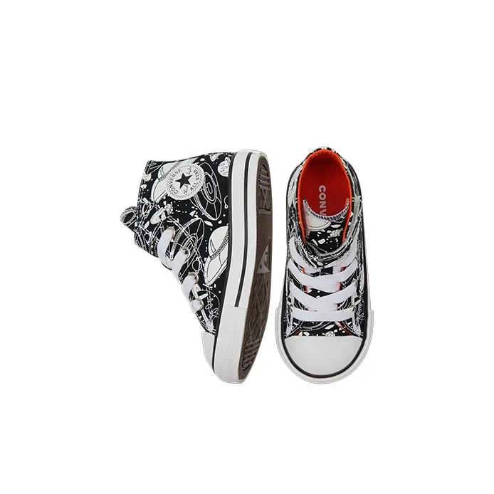 Converse Chuck Taylor All Star Anti Slip Wear Resistant High Top Toddler Shoes Black White Infant And Toddler-4