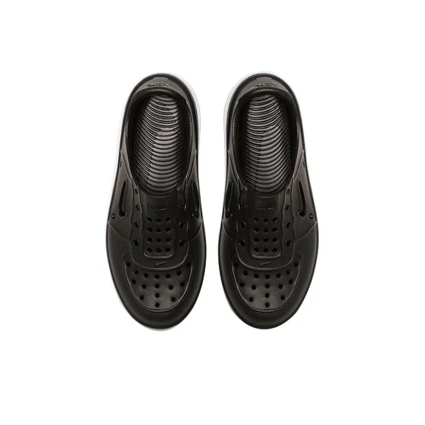 Nike Air Force 1 Breathable And Lightweight Low Top Skateboard Shoes Black White Children Aged 3 7 Years Old-2