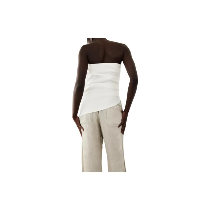 ZARA Strapless Top Women's White-2