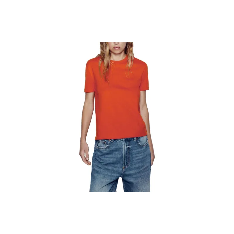 ZARA T-Shirts Women's Orange-1
