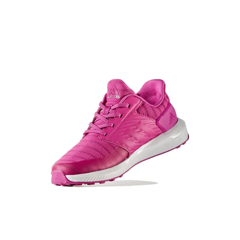 Adidas Rapidarun Wide K Abrasion Resistant Breathable Low Top Kids' Running Shoes Rose Red Kids'-2