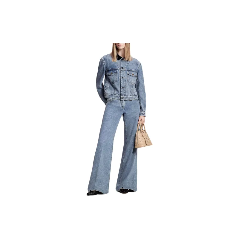 LOUIS VUITTON VeLOUIS VUITTONet Accent Denim Jacket-1