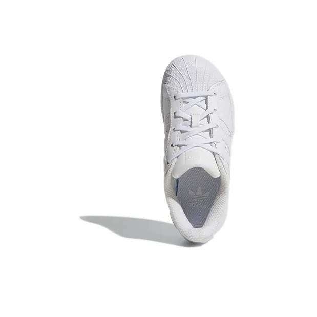 Adidas Originals SUPERSTAR Abrasion Resistant Low Top Skateboard Shoes Pure White Children Aged 3 7 Years Old-4