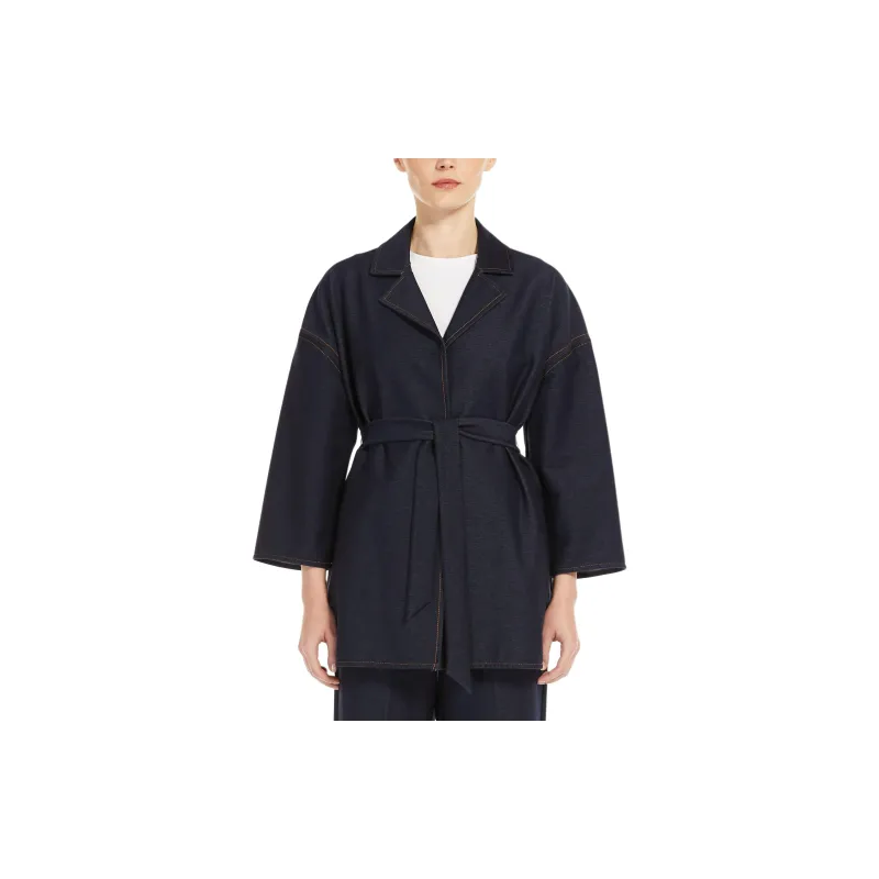 MaxMara Jackets Coats Women's Marine Blue-2